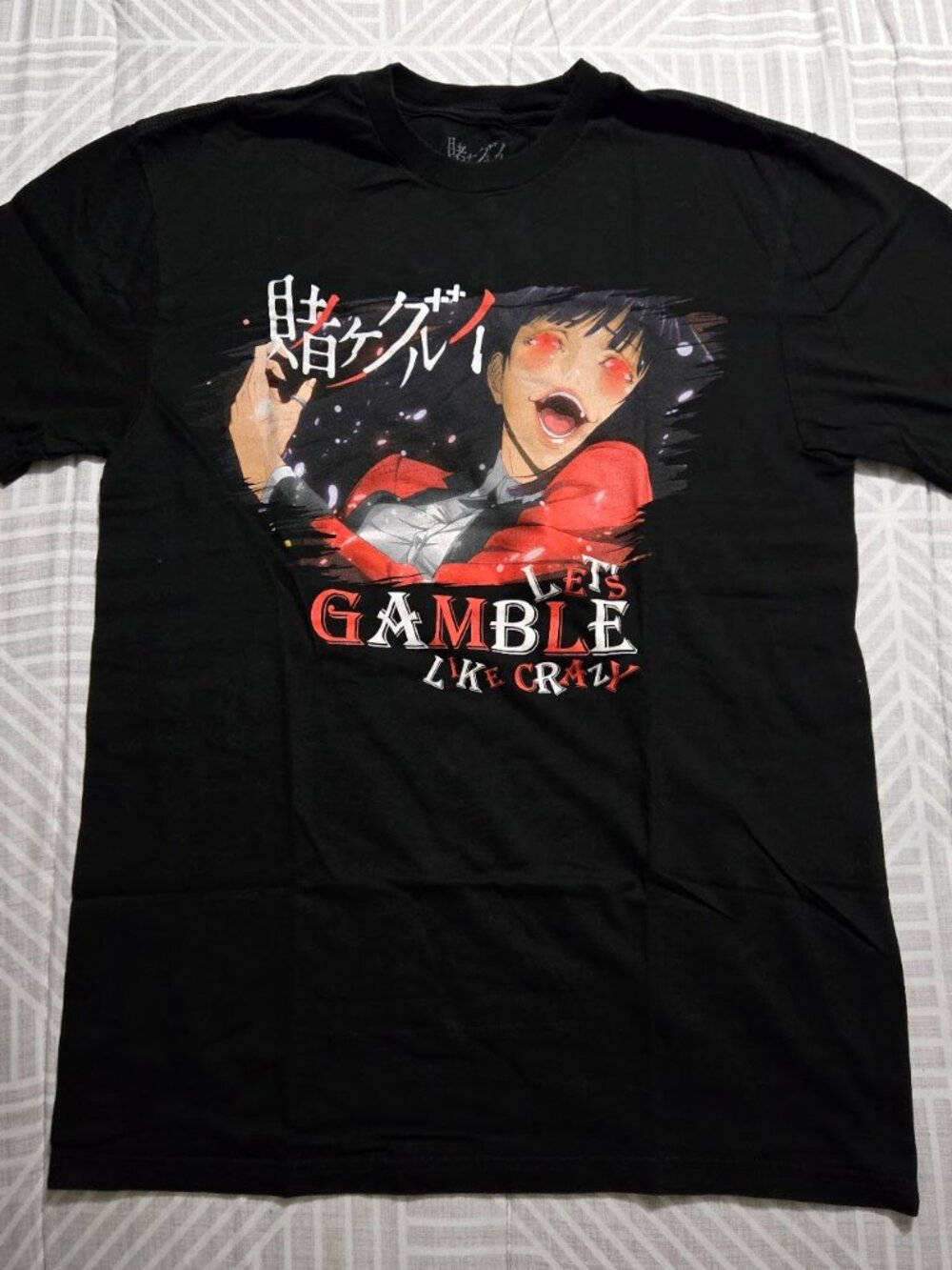 Official Kakegurui Yumeko Jabami "Let's Gamble Like Crazy" Graphic Tee S